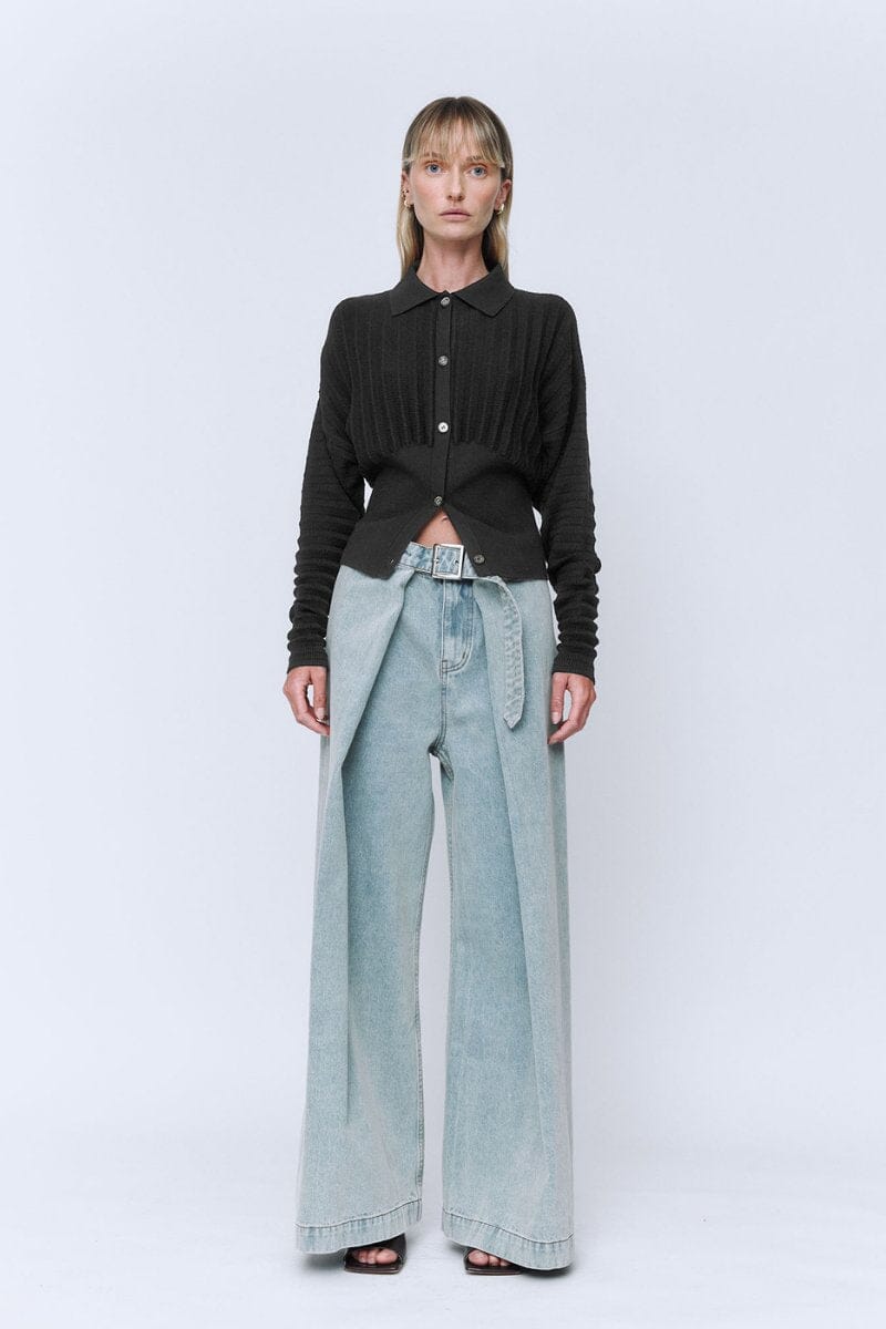 UTILITY WRAP JEANS-LIGHT DENIM BLUE Denim Wynn Hamlyn 