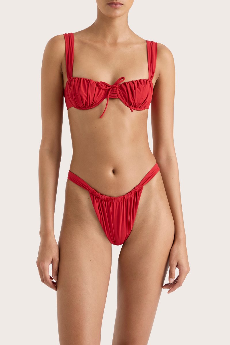 ANDEZ BIKINI BOTTOM-RED Swim Faithfull the Brand 