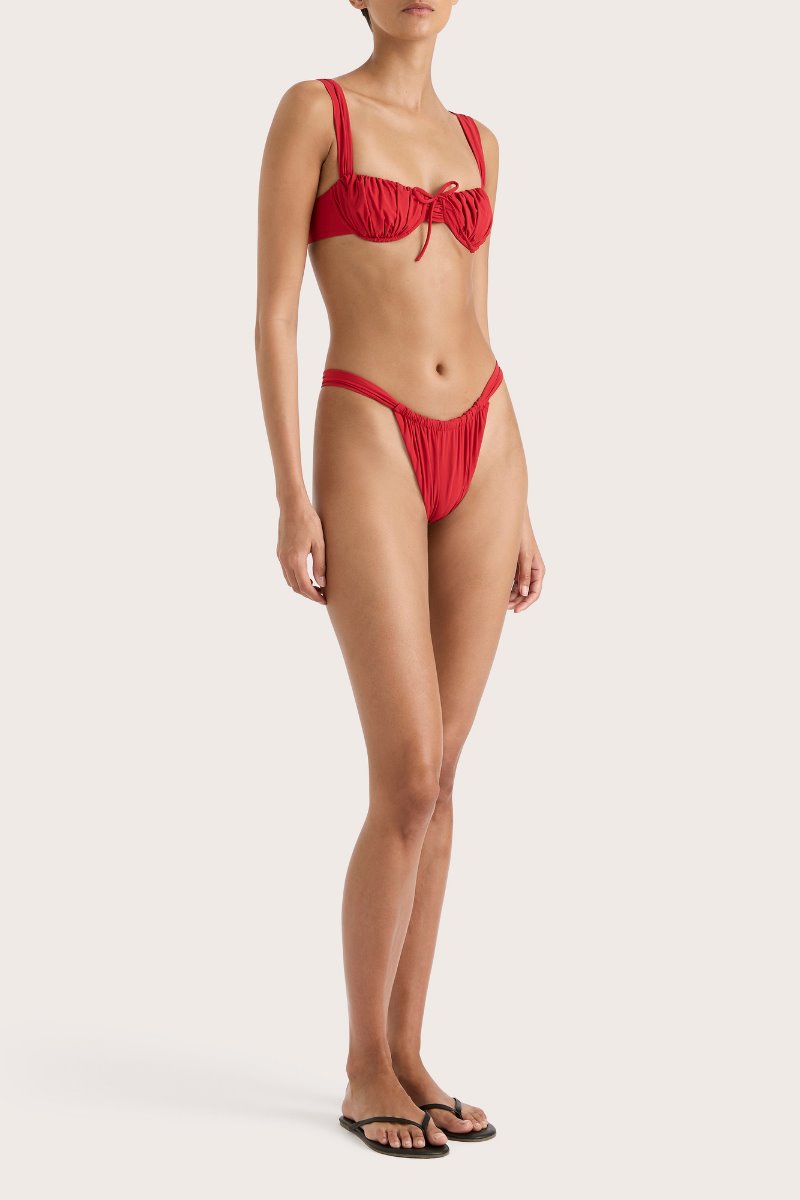 ANDEZ BIKINI BOTTOM-RED Swim Faithfull the Brand 