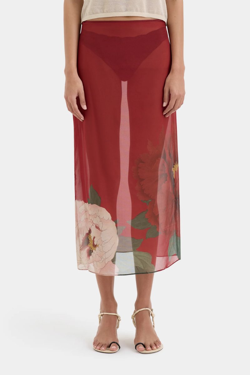 FLORIAN MIDI SKIRT-WILDFLOWER FLORAL Skirts SIR. 