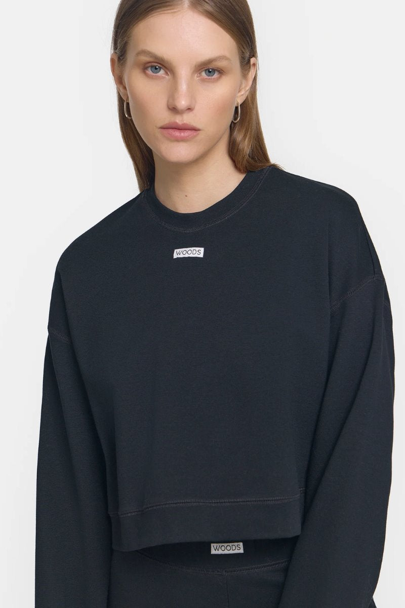 WATERLOO SWEATER-BLACK Knitwear Viktoria and Woods 