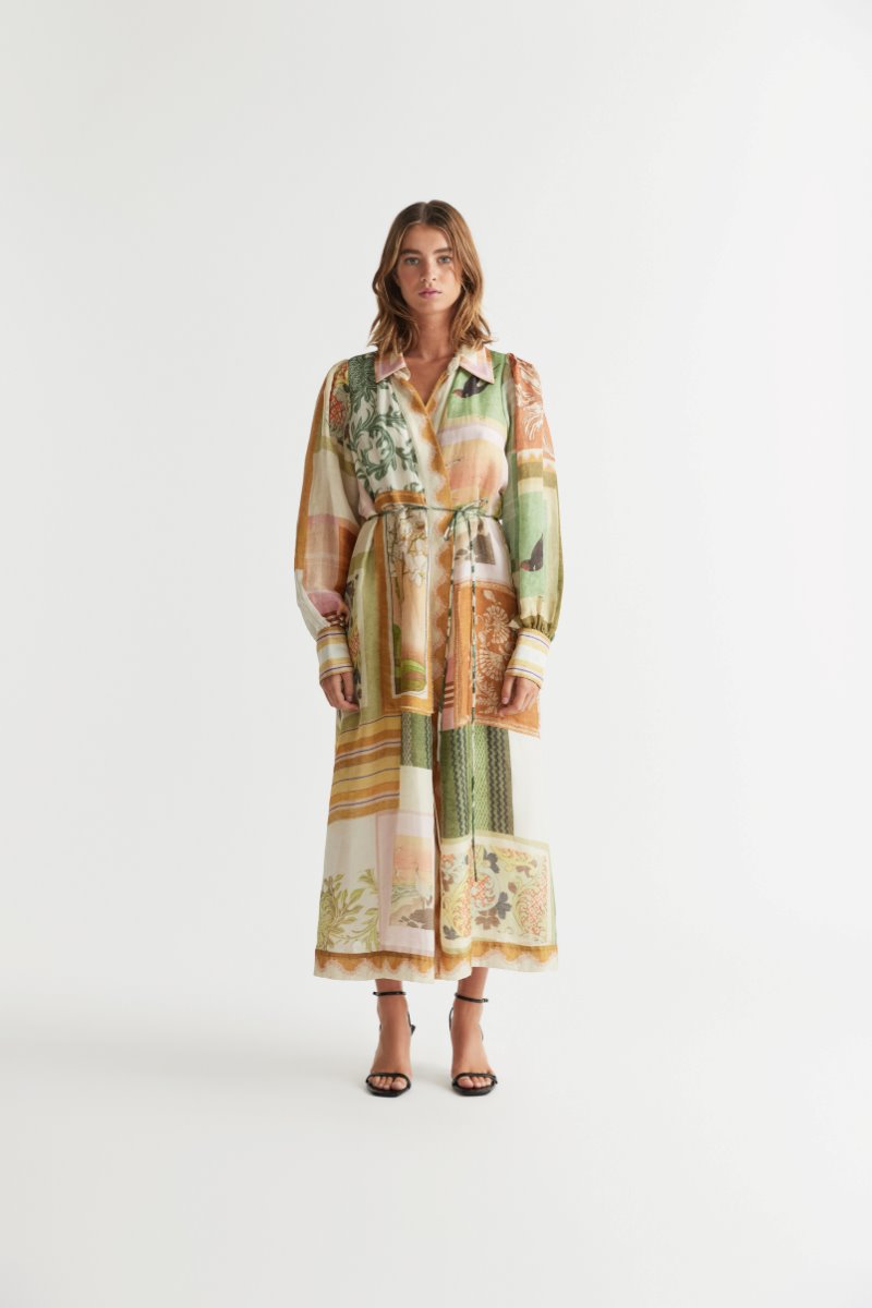 WABI SABI WRAP DRESS-PASTEL Dress ANTIPODEAN 