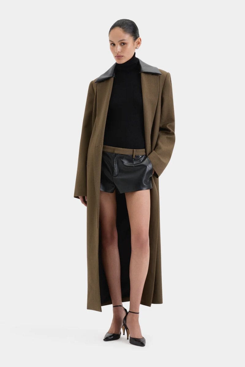 SARTORIA COAT-CHOCOLATE MARLE Jackets SIR. 