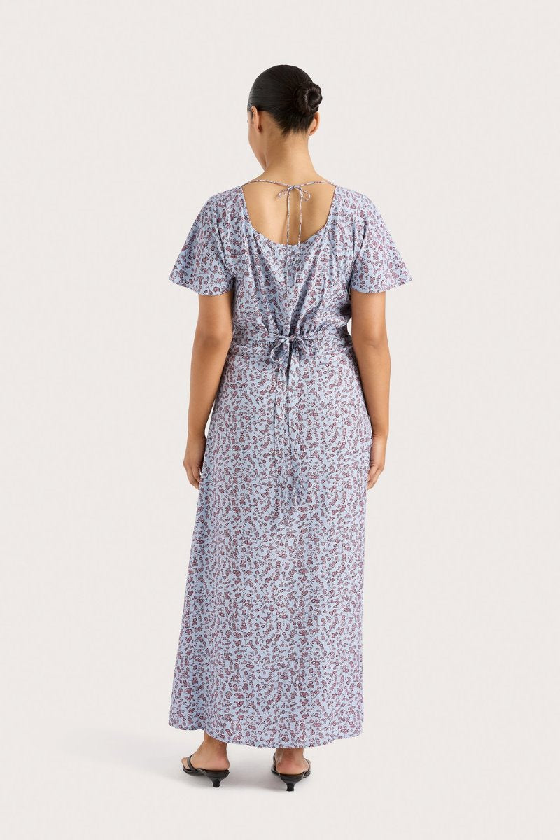 AURELIA MIDI DRESS-AMARYLLIS FLORAL BLUE Midi Dress Faithfull the Brand 