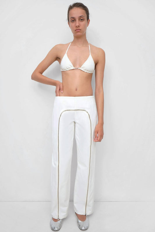 ZIP TROUSERS-OFF WHITE Pants Gimaguas 