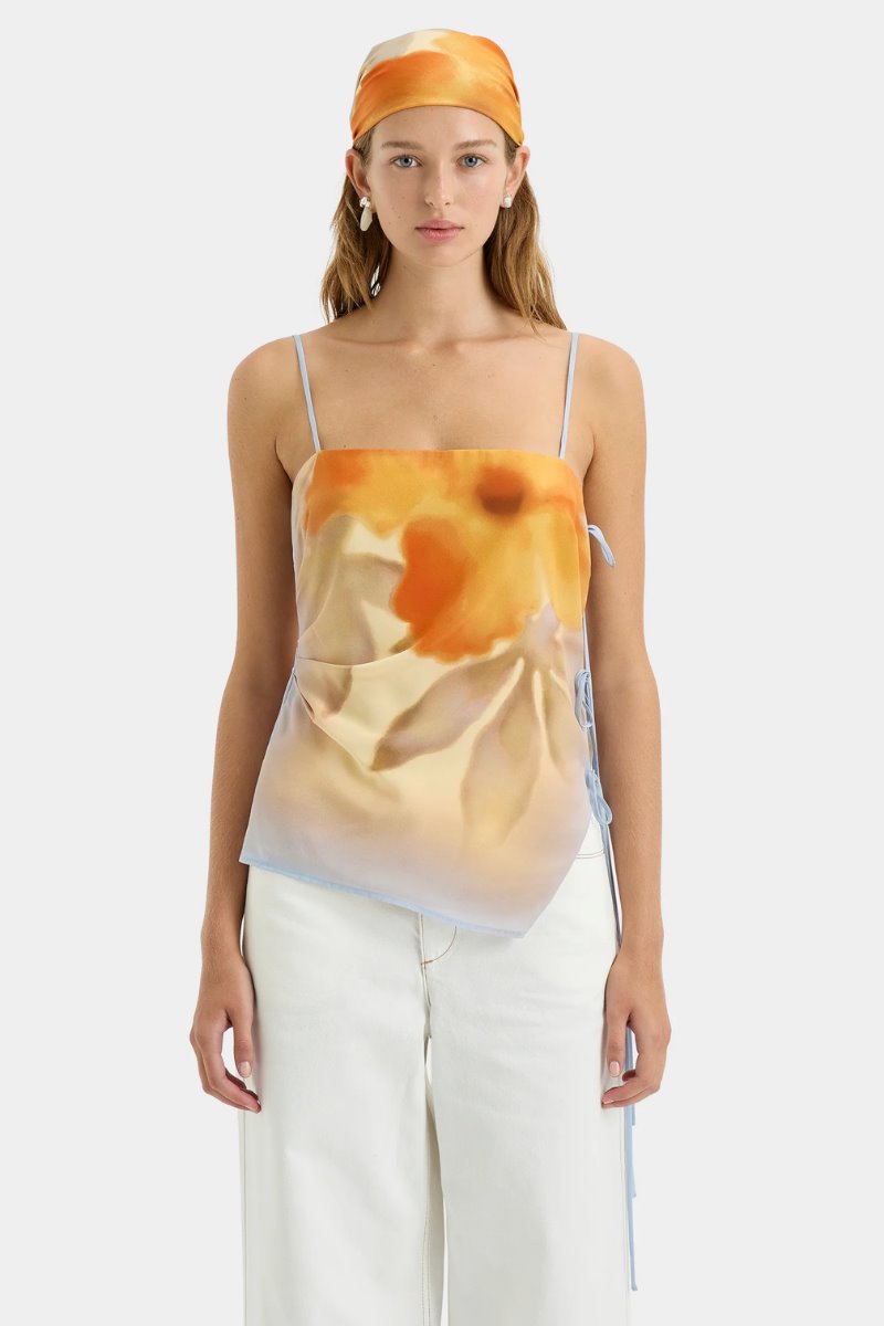 SERENE TIE CAMI-SEQUOIA FLORAL Tops SIR. 