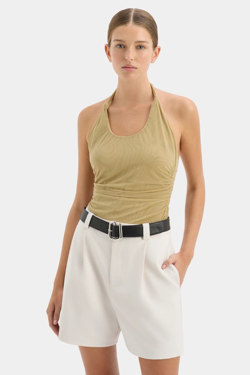 JACQUES KNOT TOP-OLIVE Tops SIR. 