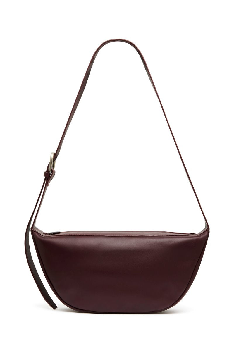 ADJUSTABLE CRESCENT BAG-BORDEAUX Handbags ST AGNI 