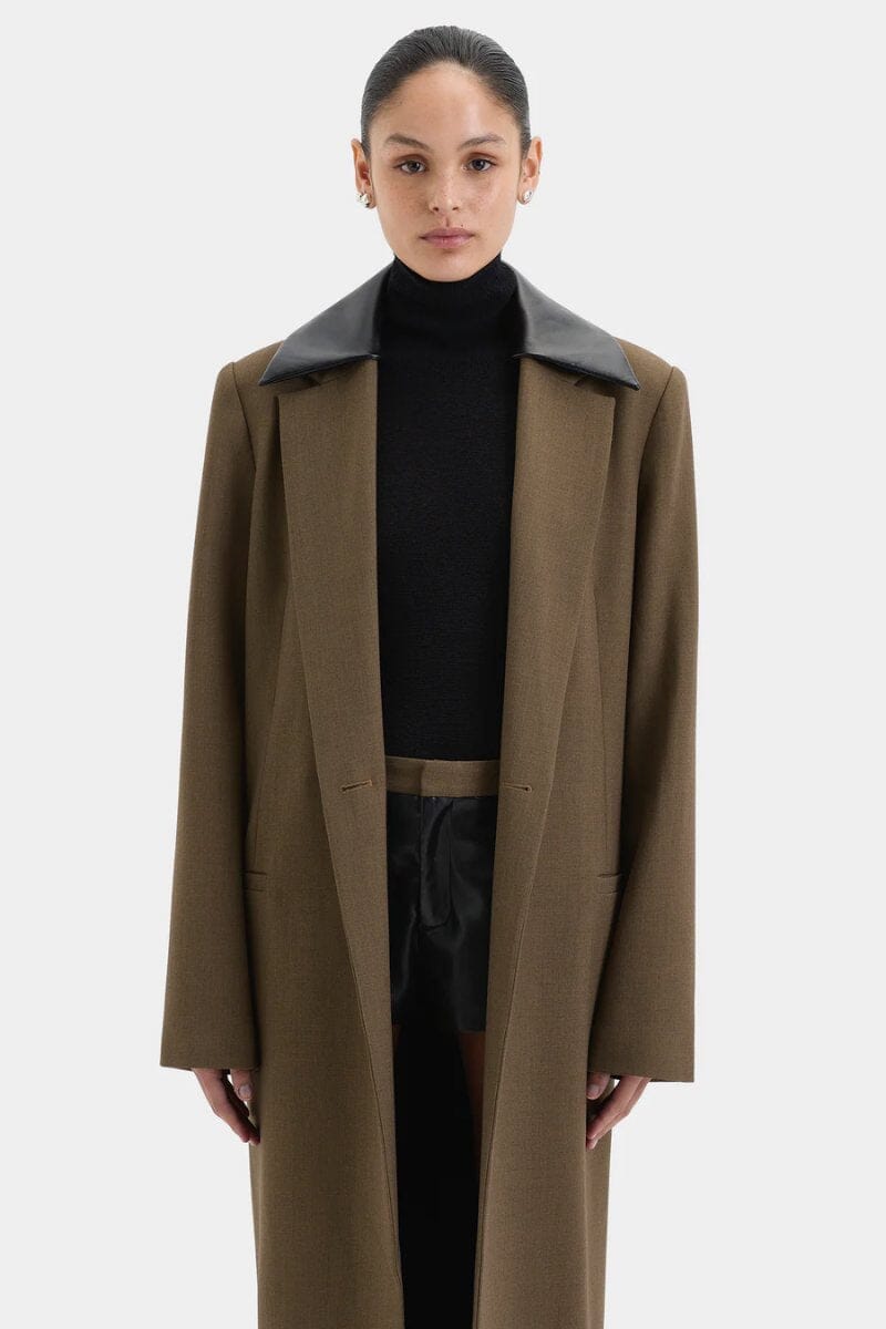 SARTORIA COAT-CHOCOLATE MARLE Jackets SIR. 