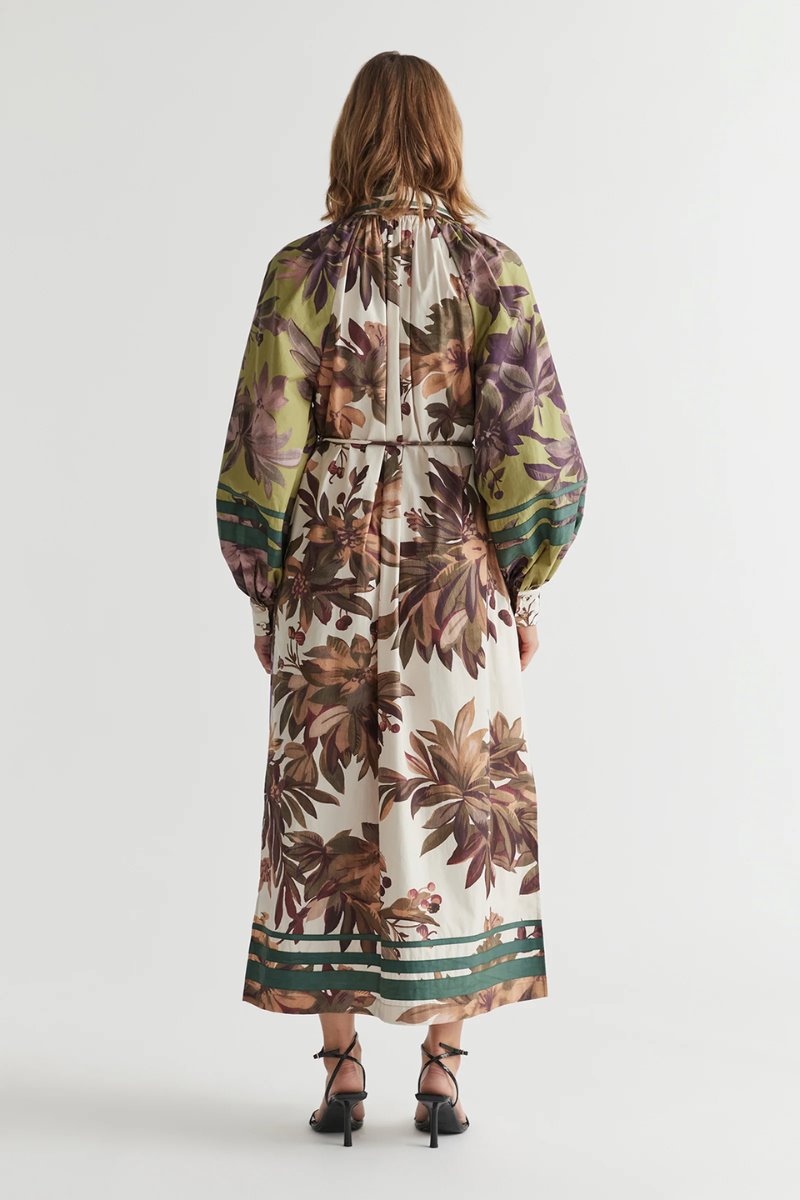 HANSEL LONG SHIRT DRESS-FLORAL Maxi Dress ANTIPODEAN 