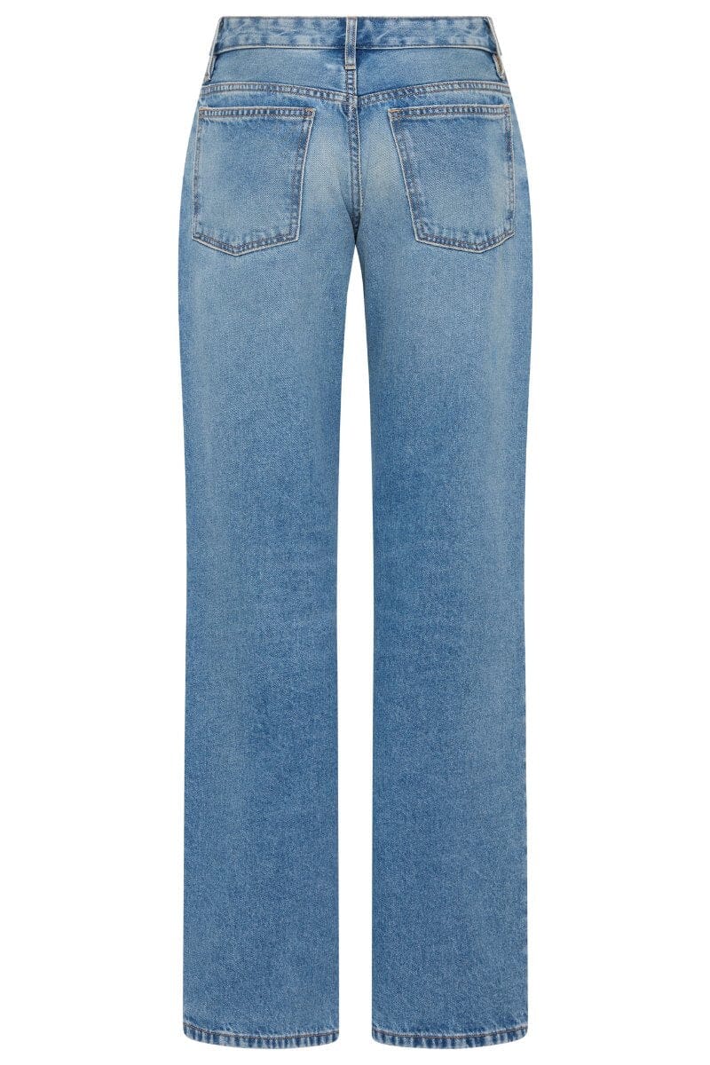 90S LOW RISE JEANS BY OUTLAND DENIM-90S BLUE Pants ST AGNI 