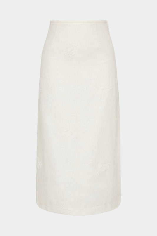 ALESSANDRA MIDI SKIRT-IVORY Skirts SIR. 