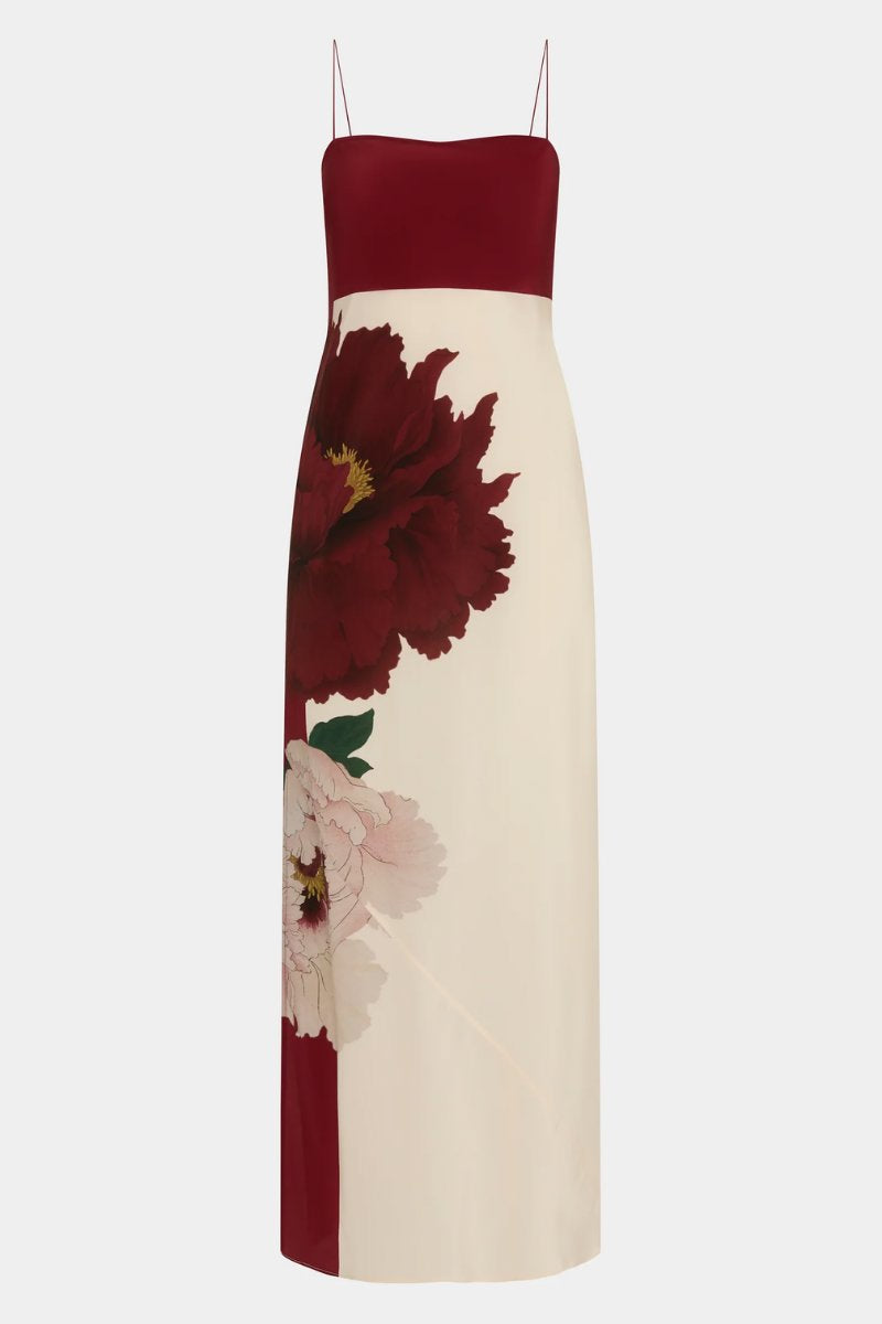 FLORIAN SLIP DRESS-WILDFLOWER FLORAL Midi Dress SIR. 