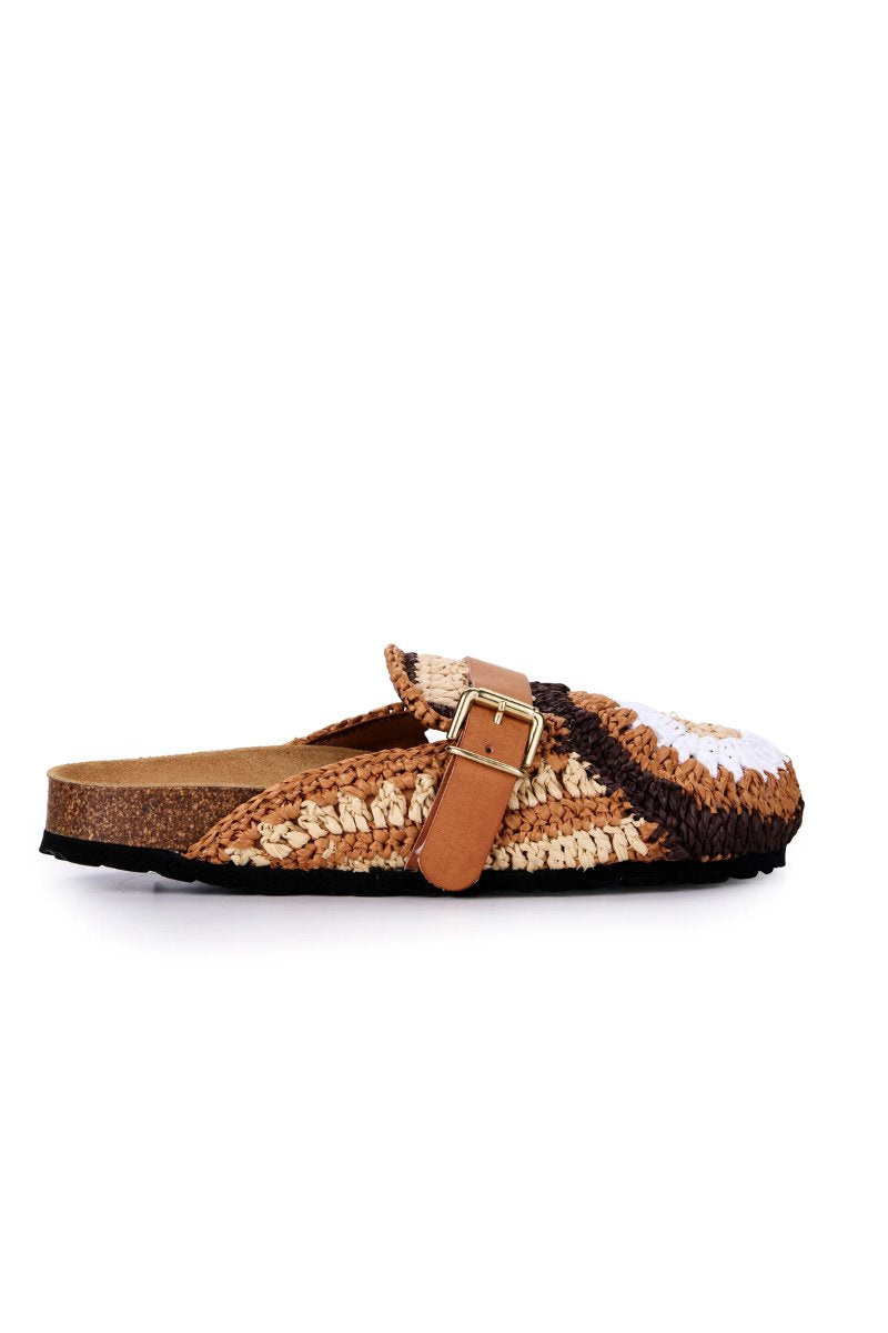 BASK SLIP-ON - TAN/CHOCOLATE Sandals Estilo Emporio 