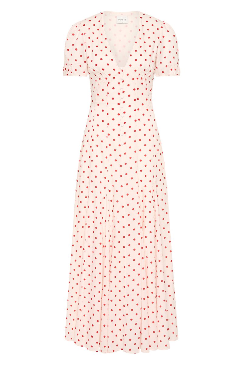 PALOMA DRESS-PETITE POLKA DOT Maxi Dress Posse 