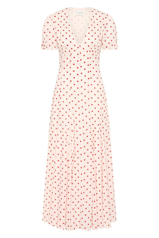 PALOMA DRESS-PETITE POLKA DOT Maxi Dress Posse 