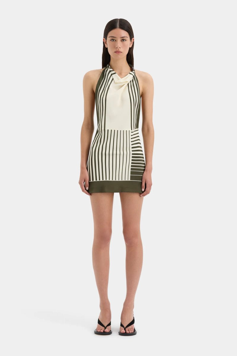 LEILANA MINI DRESS-GARDEN STRIPE Mini Dress SIR. 