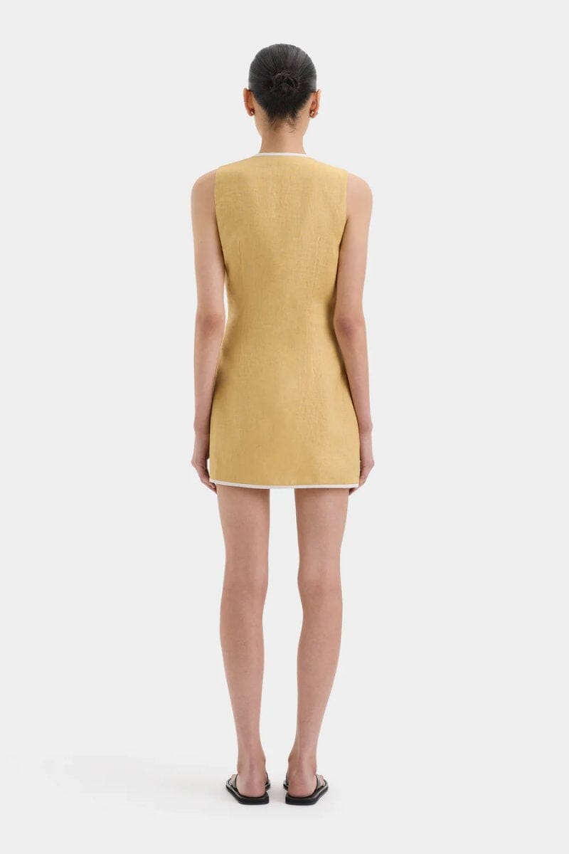 CARLOTTA WRAP MINI DRESS-RAFFIA Mini Dress SIR. 