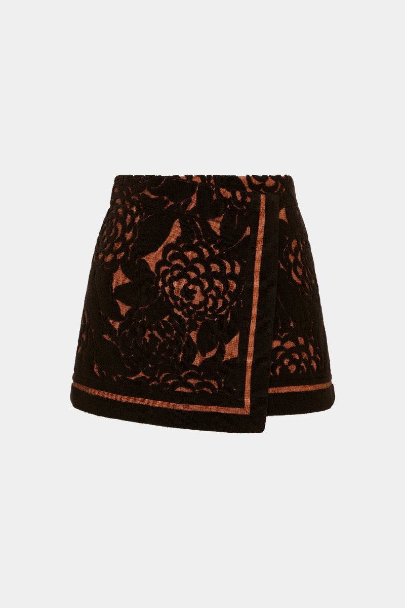 DAWN WRAP MINI SKIRT-SANDFLOWER FLORAL Skirts SIR. 