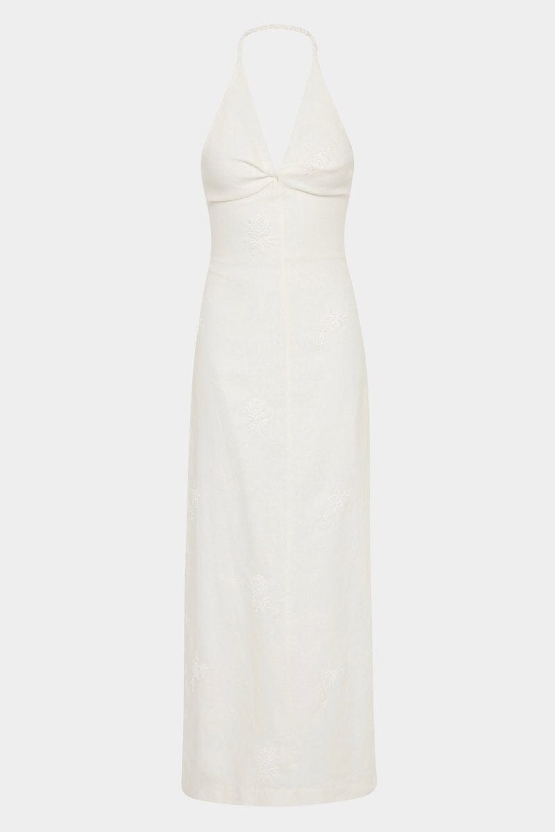 ALESSANDRA MIDI DRESS-IVORY Midi Dress SIR. 