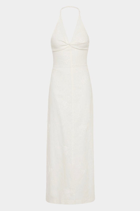 ALESSANDRA MIDI DRESS-IVORY Midi Dress SIR. 