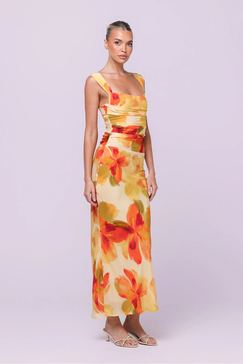 LUCIA MAXI SKIRT-MARIGOLD Skirts Isabelle Quinn 