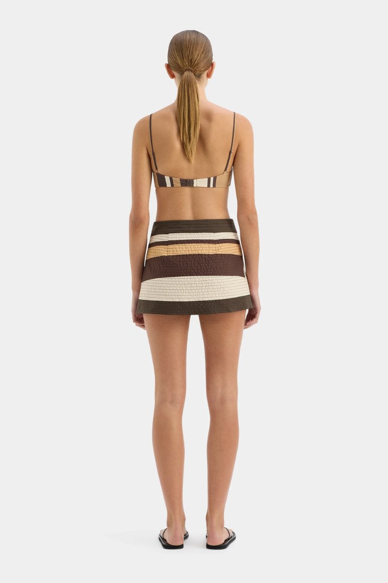 SAVANNA WRAP MINI SKIRT-CANTINA STRIPE Skirts SIR. 