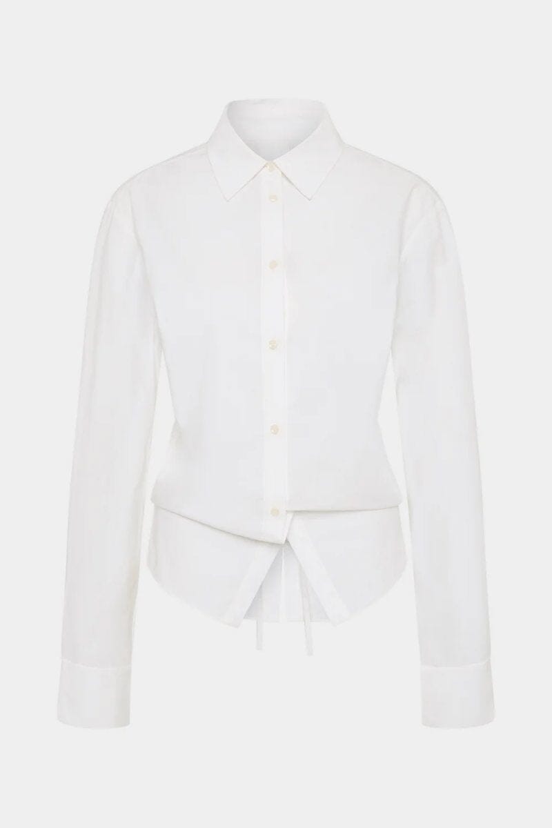 CARSO TIE SHIRT-WHITE Tops SIR. 
