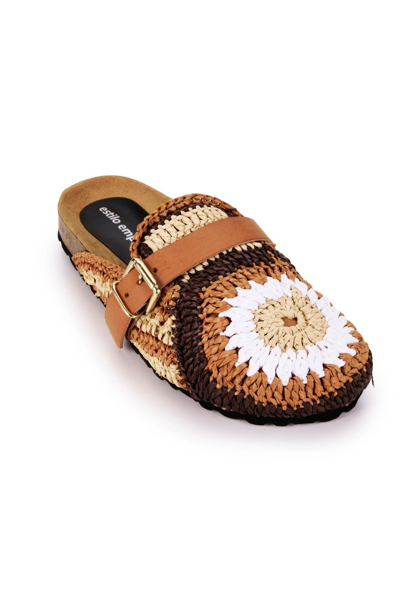 BASK SLIP-ON - TAN/CHOCOLATE Sandals Estilo Emporio 