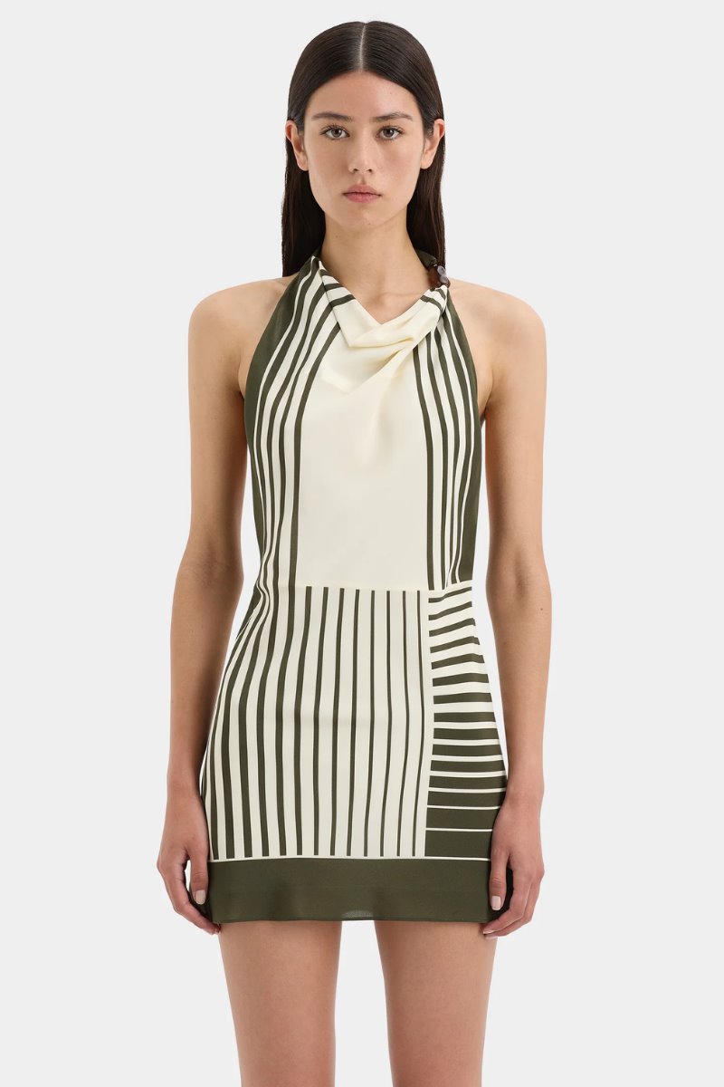 LEILANA MINI DRESS-GARDEN STRIPE Mini Dress SIR. 