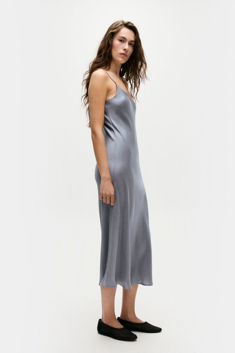 90S SLIP DRESS-STORM Midi Dress Silk Laundry 