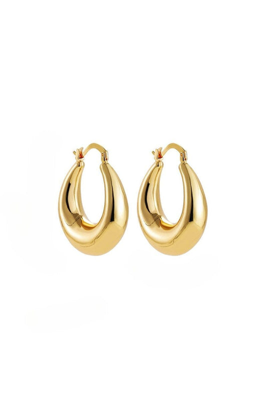 EMILY HOOP-GOLD Earrings F&D 