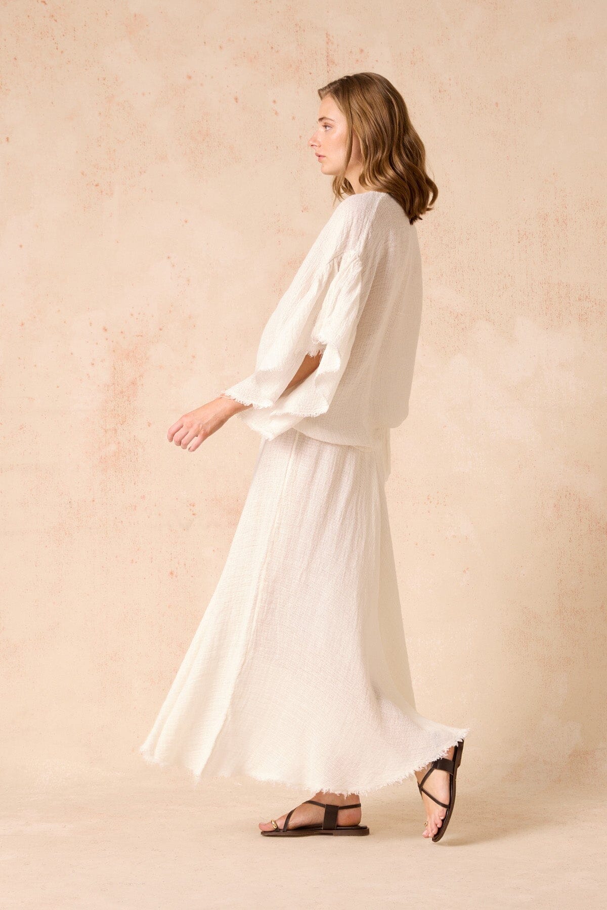 RUOTA SKIRT-SAMBA PANNA Skirts Estilo Emporio 