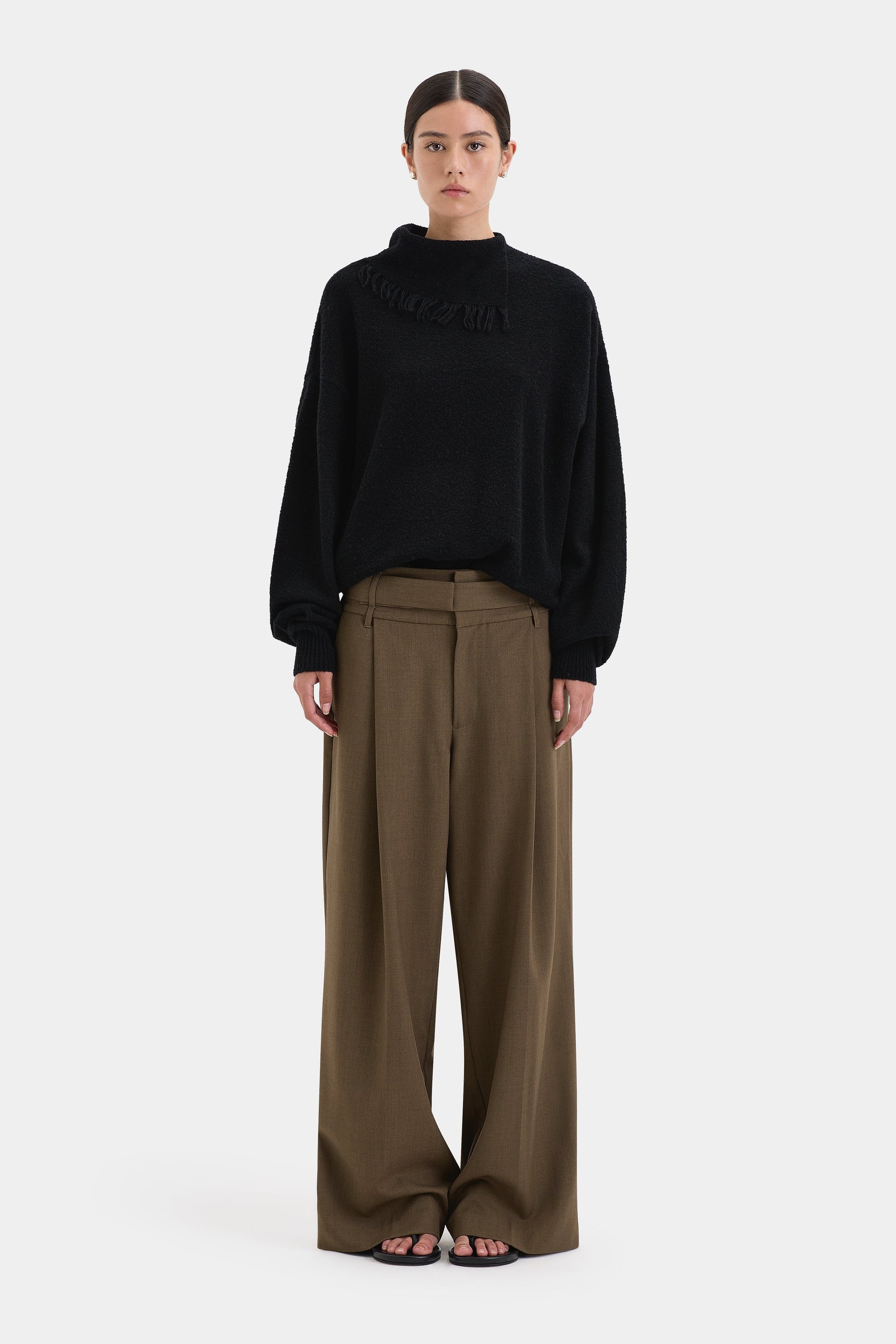 ROMANA SWEATER-BLACK Knitwear SIR. 