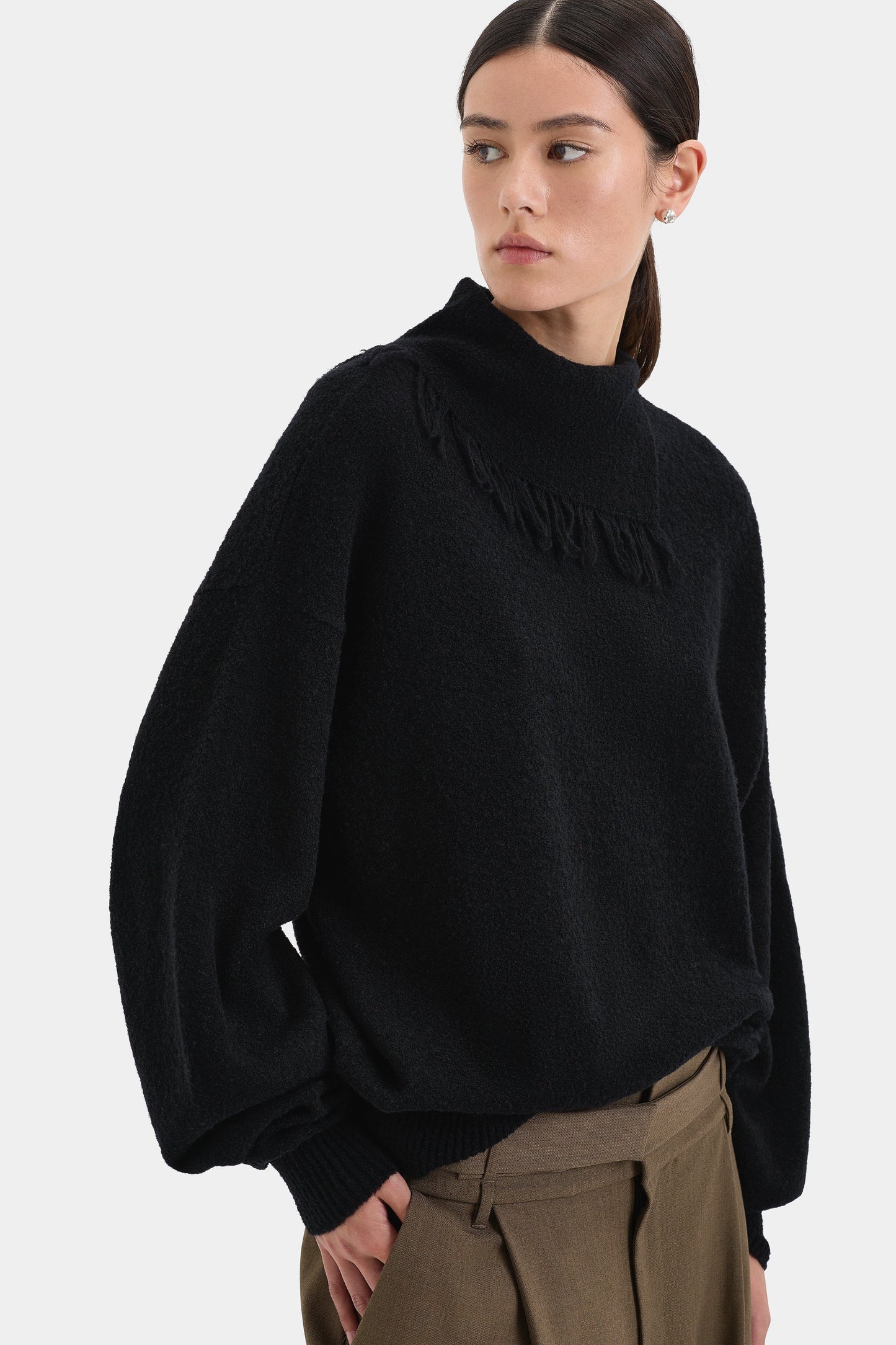 ROMANA SWEATER-BLACK Knitwear SIR. 