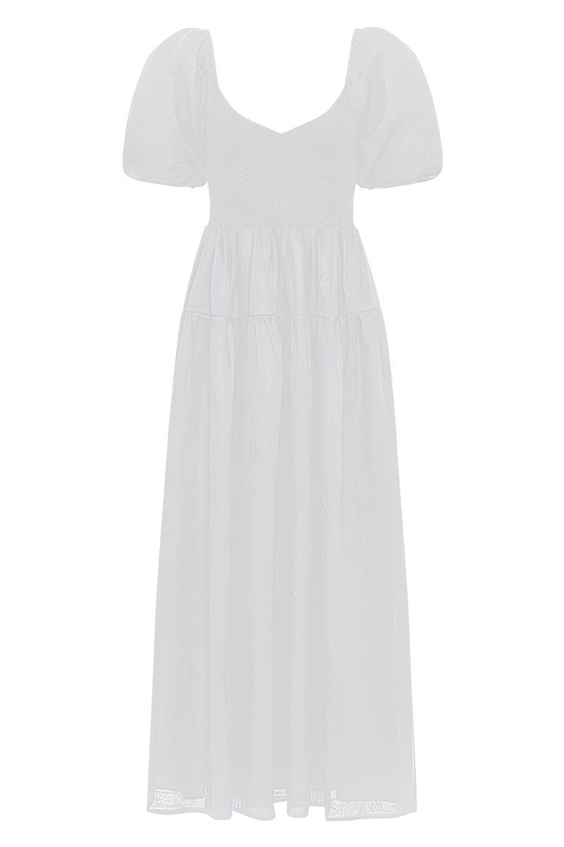 ROSARICO MIDI DRESS-WHITE Dress Faithfull the Brand 