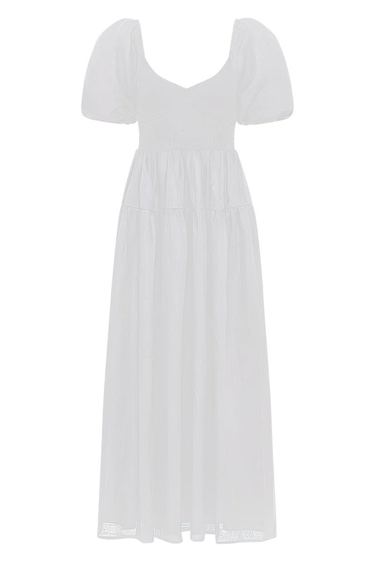 ROSARICO MIDI DRESS-WHITE Dress Faithfull the Brand 