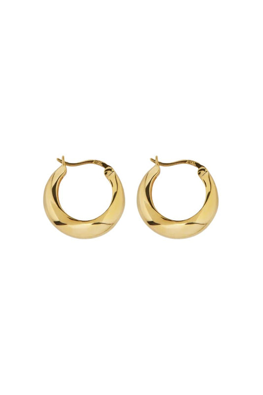 EMILY HOOP-GOLD Earrings F&D 